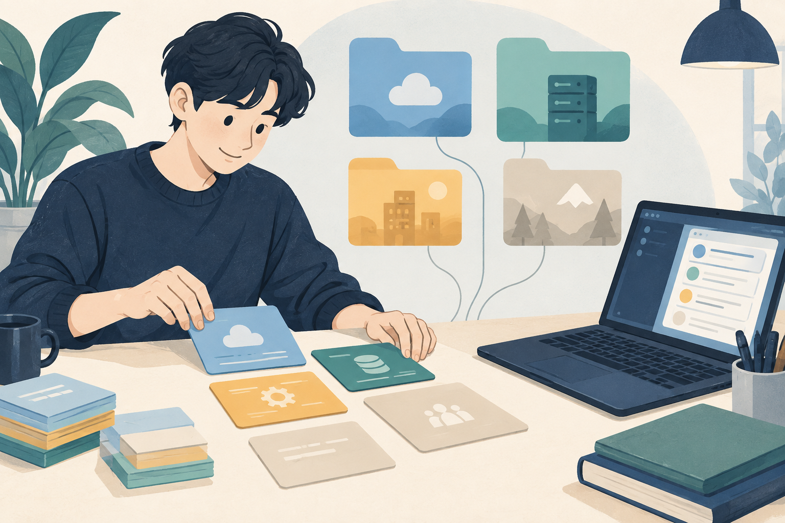 환경 변수와 설정 파일, 실행 환경을 나누는 기본 개념 관련 설명용 삽화