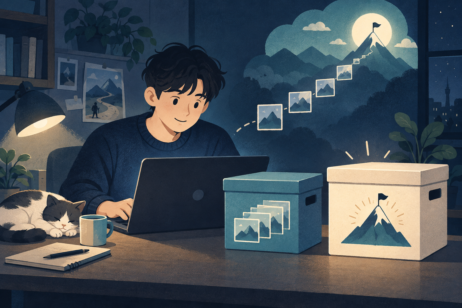 체크포인트와 최종 모델 파일, 저장 목적이 다른 이유 관련 설명용 삽화