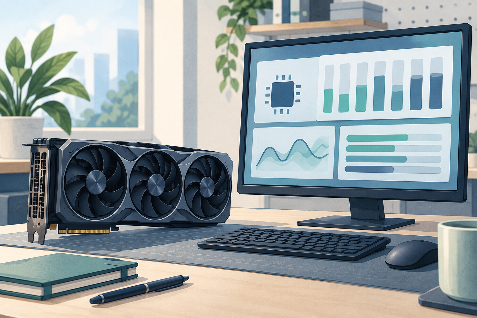 GPU 자원 최적화로 LLM 인프라 비용과 성능 개선하기 관련 설명용 삽화